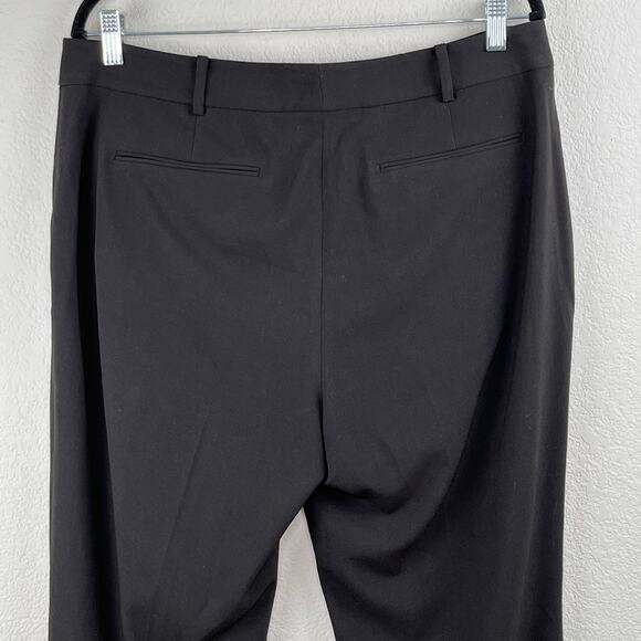 Michael Kors Black Front Seamed High Rise Ankle Trouser Slack Dress Pant 12 NWOT - Picture 7 of 12
